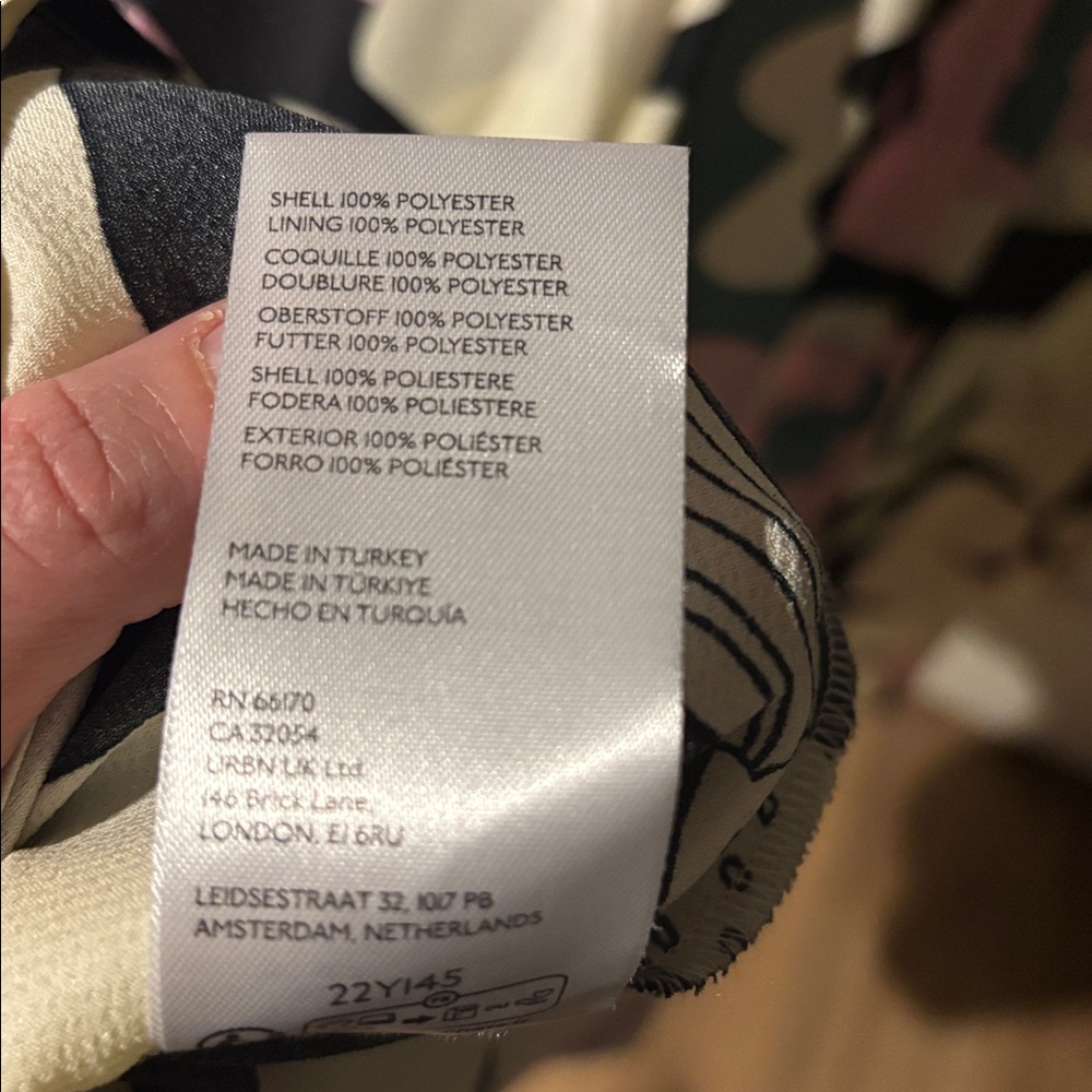 BNWT Oopscool x Anthropologie printed gown - Picture 11 of 12